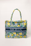 Sicilia Summer Tote Bag Lemon