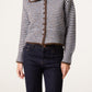 Lyra Stripe Cardigan Brown Blue