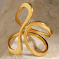 Abstract Design Ring Gold