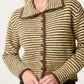Lyra Stripe Cardigan  Brown Yellow