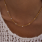 Crystal Detail Belcher Chain Gold