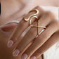 Abstract Design Ring Gold