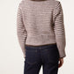Lyra Stripe Cardigan Brown Pink