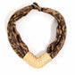 Leopard Print Scarf Necklace