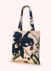 Powder Velvet Tote Bag Midnight Orchid