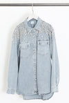 Abbey Diamante Denim Shacket