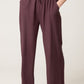Penny Linen Blend Trousers Chocolate Brown