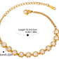 Sparkle Gold Tennis Bracelet with extender
