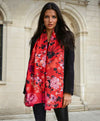 Marlow Red Floral Pashmina