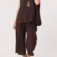 Lorrie Crop Trousers and Top Brown