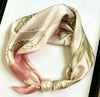 Satin Neck Scarf with Pearl Magnetic Closure Perle 42 Pink