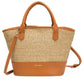 Soleil Rattan Tote Bag Tan