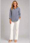 Jill Pinstripe Shirt with diamantés