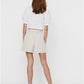 Odina Paperbag Belted Shorts Oatmeal