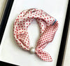 Satin Neck Scarf with Magnetic Pearl Closure Perle 11 Pink