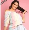Lana Stripe Bardot Top