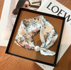 Satin Neck Scarf With Magnetic Pearl Closure PERLE-20
