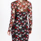 Floral Print Ruched Dress by Vogue Williams