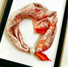 Satin Neck Scarf with Pearl Magnetic Closure PERLE-59