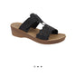 Gibraltar Black Sandals