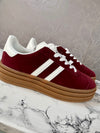 Jennive Trainers Burgandy