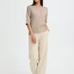 Morla Short Sleeve Knit Humus Melange