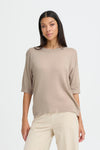 Morla Short Sleeve Knit Humus Melange