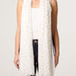 Gold Leaf Scarf White