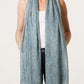Gold Leaf Scarf Blue