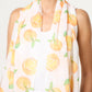 Orange Print Scarf