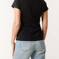 Paris Black T Shirt lemon motif