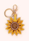 Powder Summer Sunflower Beaded Key Chain