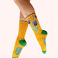 Powder Ladies Ankle Socks Perfect Pansies Mustard