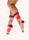 Powder Ladies Ankle Socks Beautiful Butterfly Rouge Blooms