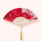 Powder Satin Fan Rouge Blooms