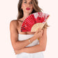 Powder Satin Fan Rouge Blooms