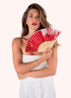 Powder Satin Fan Rouge Blooms