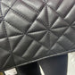 Fiona Black Quilted Crossover Bag