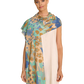 Cotton Scarf Springtime Floral Denim