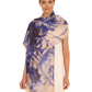Linen Cotton Scarf China Blue Blooms