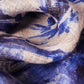 Linen Cotton Scarf China Blue Blooms