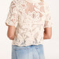 Hayley Crochet Short Sleeve Shirt