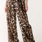 Evie Leopard Print Wide Leg Trousers