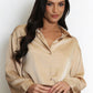 Nicky Satin Shirt Stone