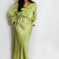 Nicky Satin Shirt Green