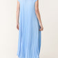 Genna Pleated Maxi Dress Sky Blue