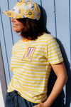 Maggie’s T Shirt Off White Yellow Rainbow Sunshine