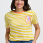 Maggie’s T Shirt Off White Yellow Rainbow Sunshine