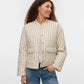 Vera Pinstripe Quilted Jacket Birch / Navy Stripe
