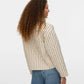 Vera Pinstripe Quilted Jacket Birch / Navy Stripe